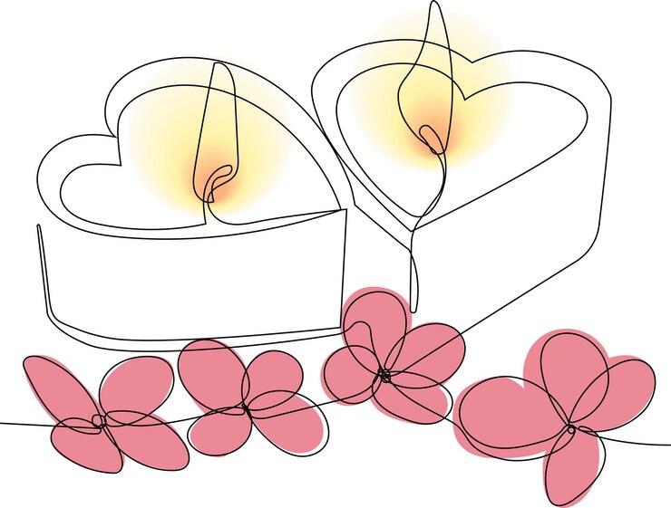 romantic atmosphere candles with flowers 399963 46832
