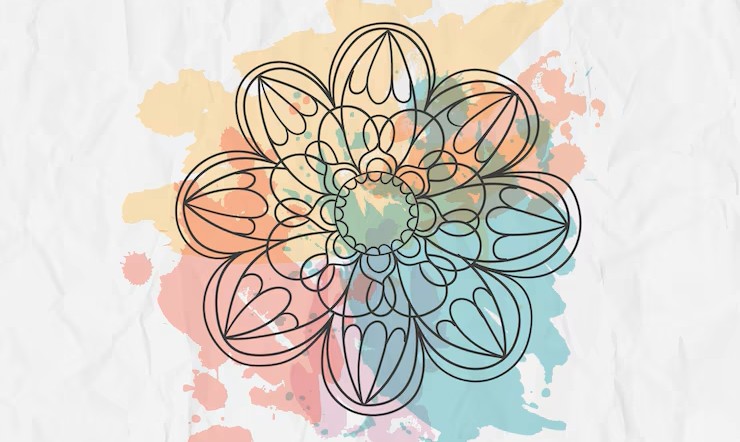 sketchy flower